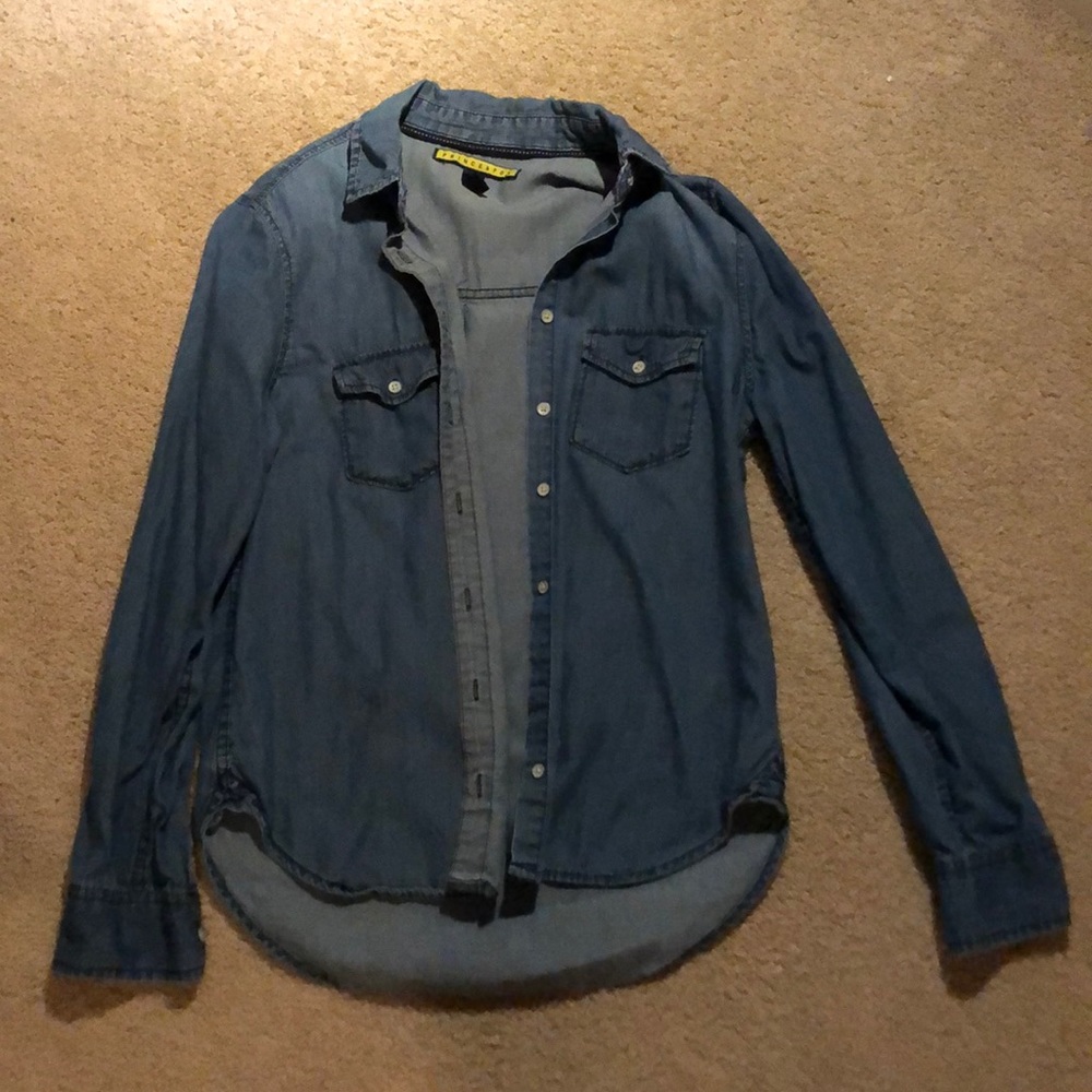 Prince and fox denim button up